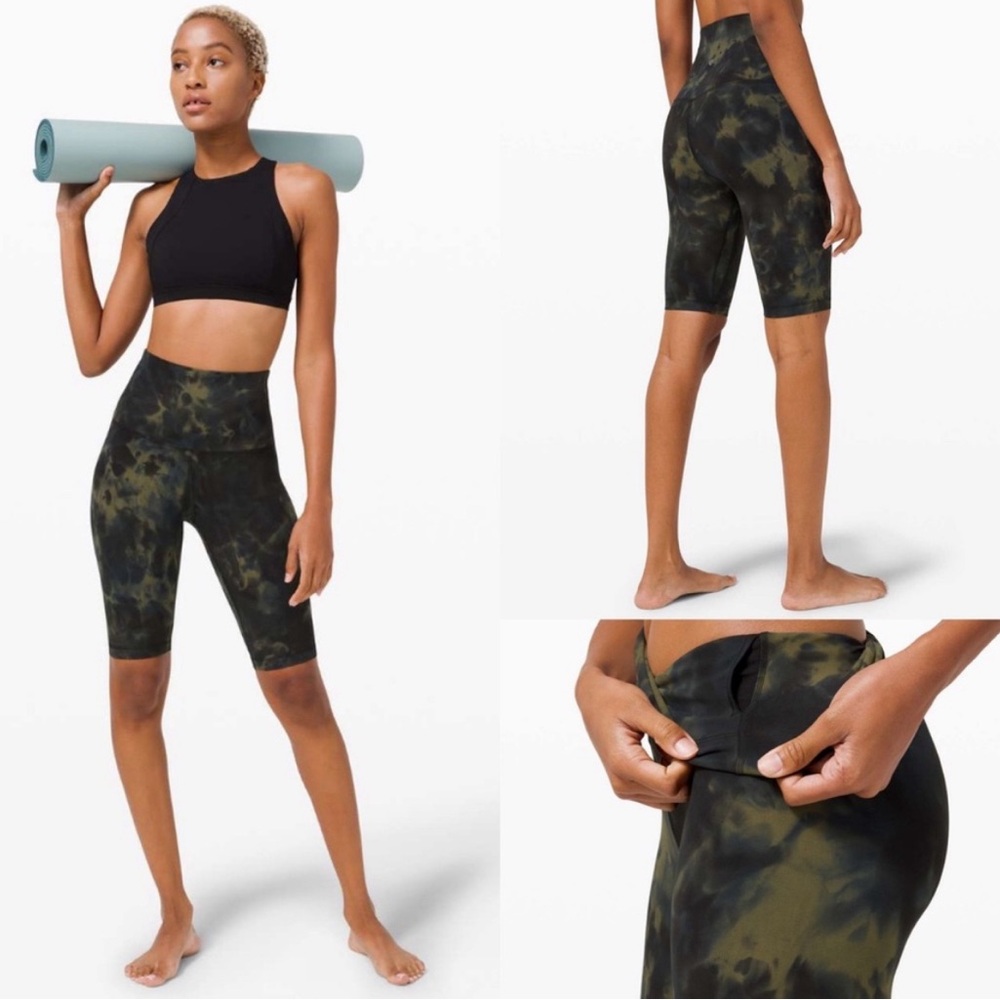 Lululemon Align Super High Rise Short Diamond Dye, 8 inch, size 6